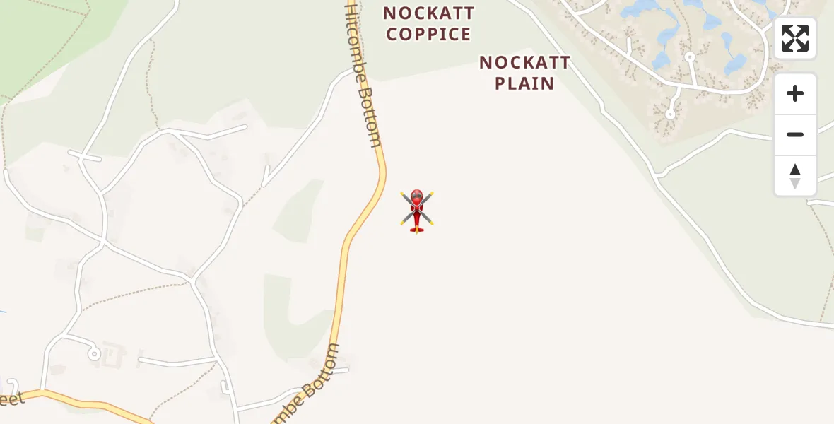 Flight route Air Ambulance Helicopter Horningsham - Horningsham, 17 July 2026, 09:51