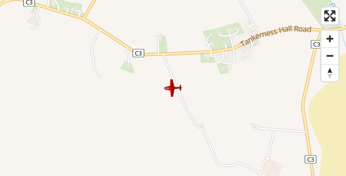 Flight route Air Ambulance Aircraft Tankerness - Tankerness, 17 July 2026, 10:30