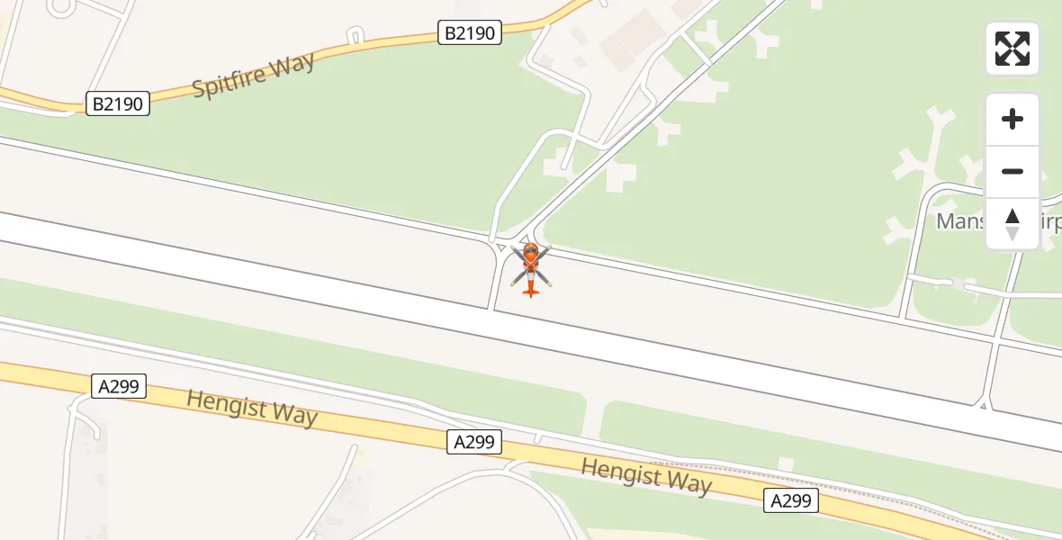 Flight route Coastguard Helicopter Manston Airport - Manston Airport, 17 July 2026, 12:10