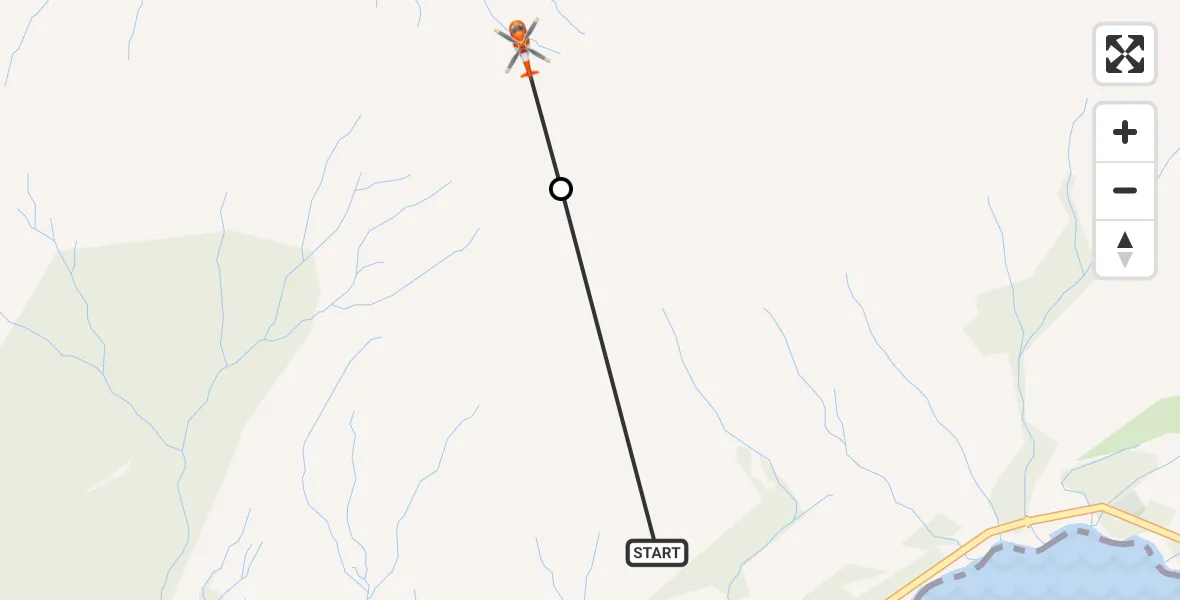 Flight route Coastguard Helicopter North Ballachulish - Glencoe, 18 July 2026, 14:59
