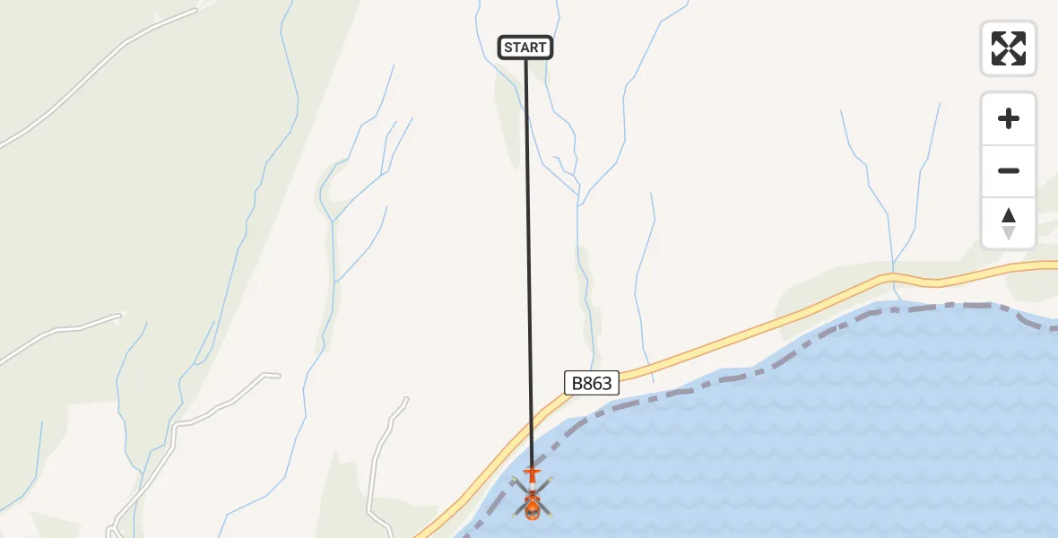 Flight route Coastguard Helicopter North Ballachulish - North Ballachulish, 18 July 2026, 15:26