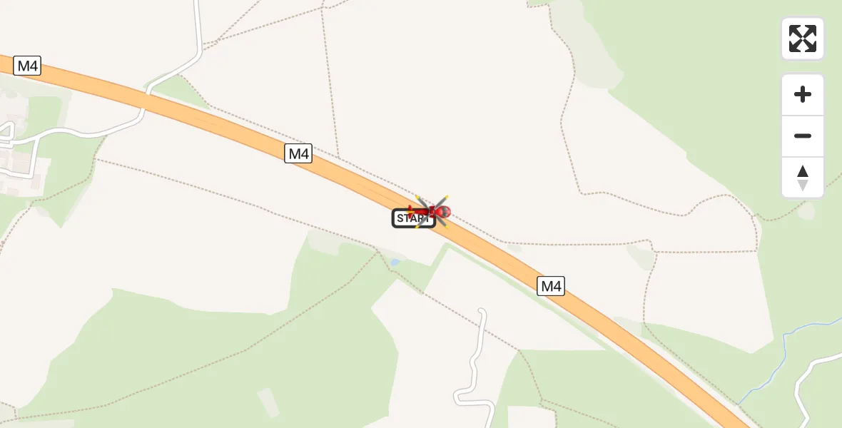 Flight route Air Ambulance Helicopter Hook - Hook, 18 July 2026, 20:15