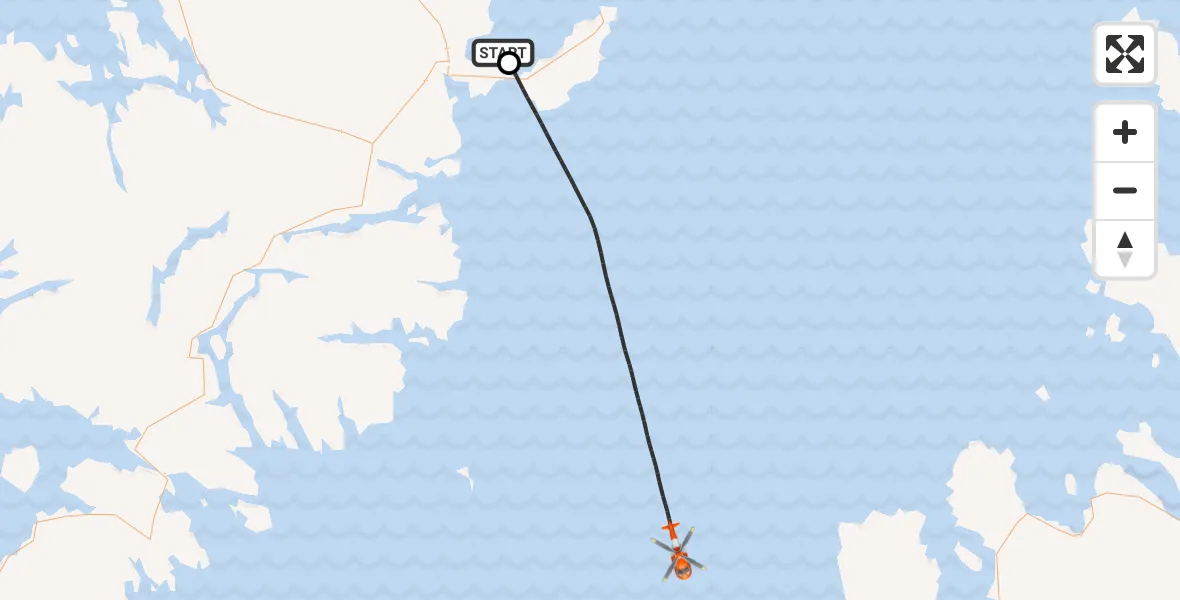 Flight route Coastguard Helicopter Mealabost - Inner Seas, 19 July 2026, 08:30