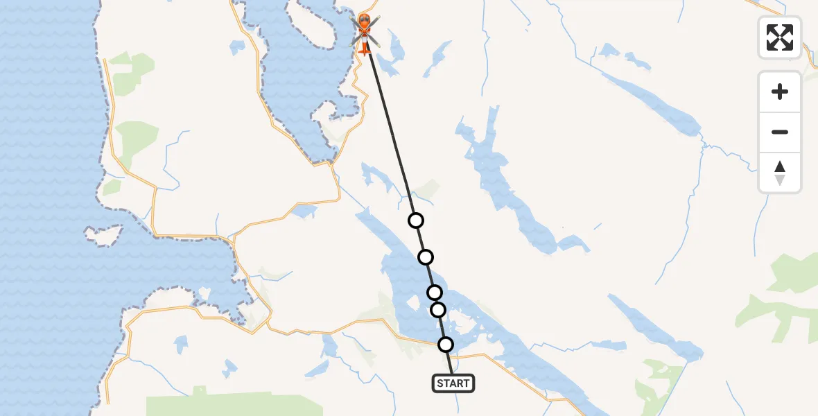 Flight route Coastguard Helicopter Talladale - Aultbea, 19 July 2026, 09:16