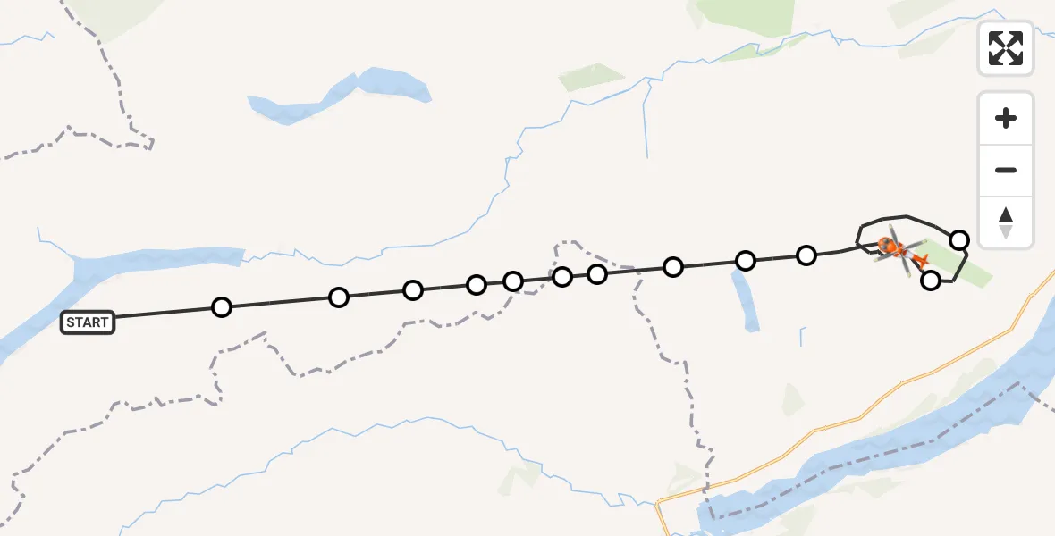 Flight route Coastguard Helicopter Perth and Kinross - Perth and Kinross, 19 July 2026, 12:33