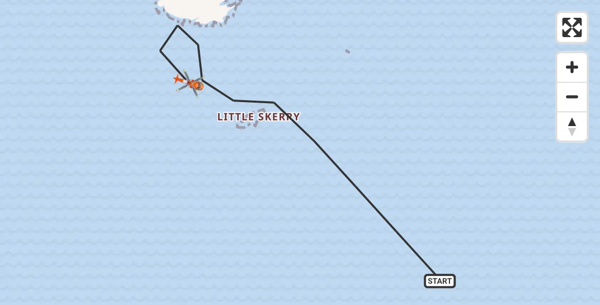 Flight route Coastguard Helicopter North Sea - North Sea, 19 July 2026, 15:01