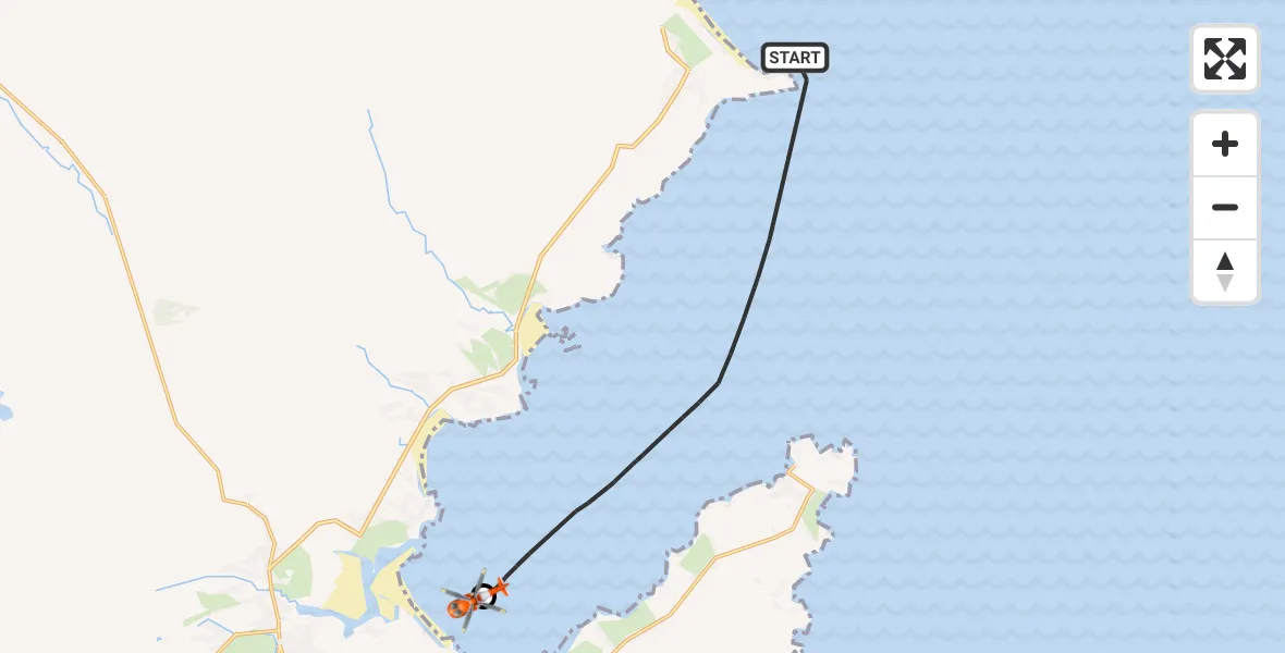 Flight route Coastguard Helicopter Inner Seas - Mealabost, 19 July 2026, 15:12