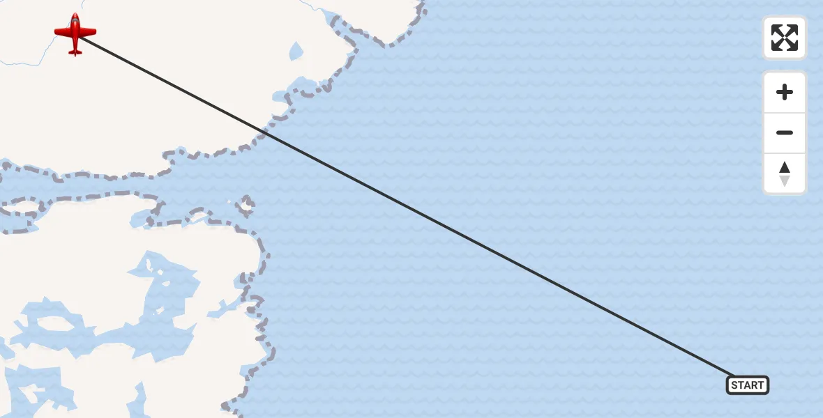 Flight route Air Ambulance Aircraft Inner Seas - Loch nam Madadh, 19 July 2026, 16:20