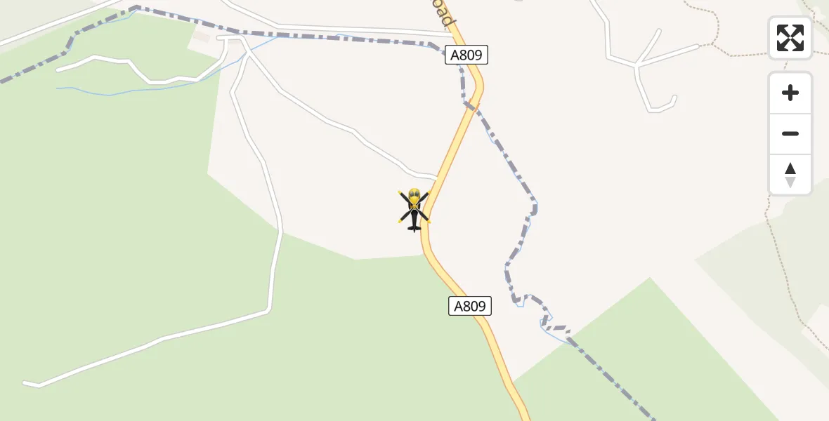 Flight route Police Helicopter East Dunbartonshire - East Dunbartonshire, 20 July 2026, 20:00