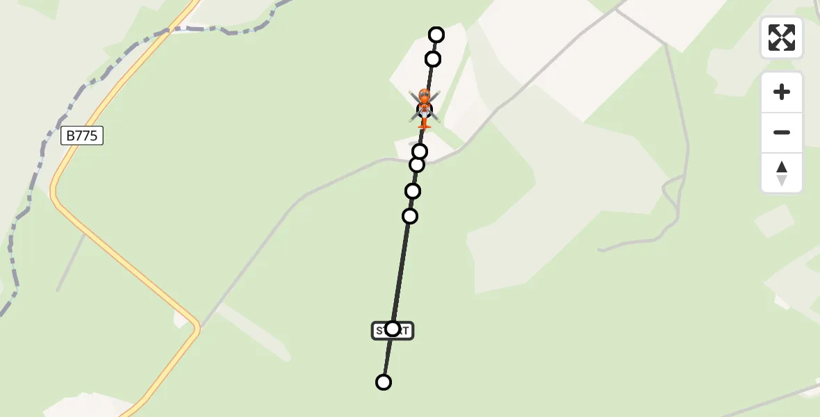 Flight route Coastguard Helicopter East Renfrewshire - East Renfrewshire, 21 July 2026, 09:51