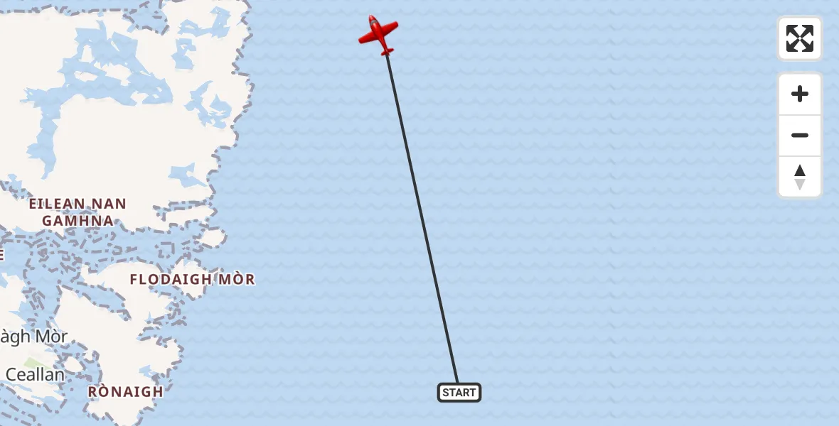 Flight route Air Ambulance Aircraft Inner Seas - Inner Seas, 21 July 2026, 13:21