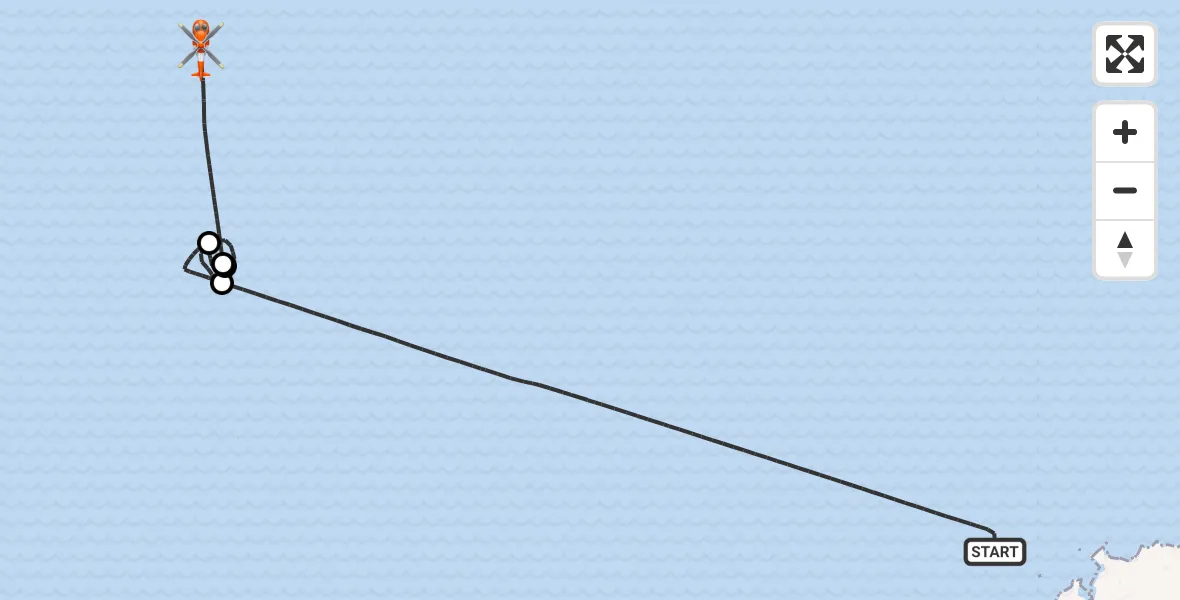 Flight route Coastguard Helicopter Bristol Channel - Bristol Channel, 21 July 2026, 13:30