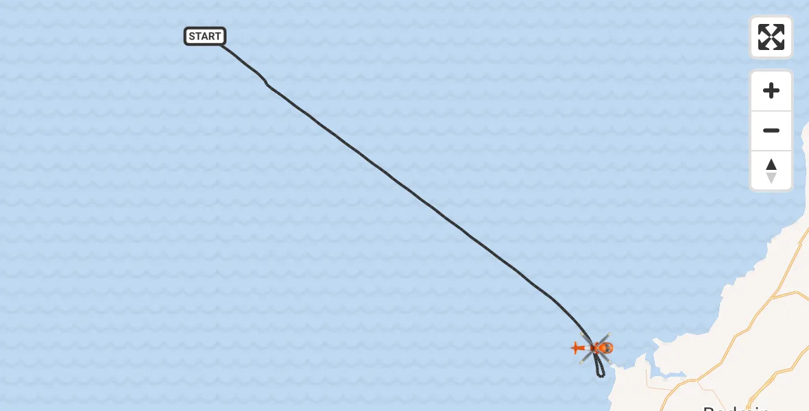 Flight route Coastguard Helicopter Bristol Channel - Bristol Channel, 21 July 2026, 14:28