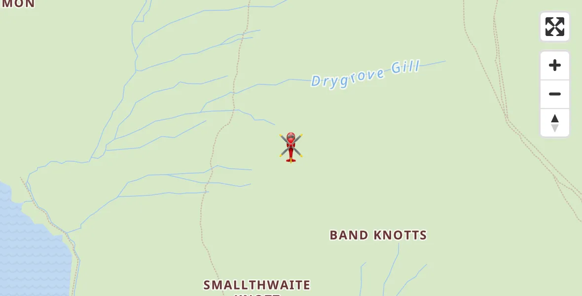 Flight route Air Ambulance Helicopter Kentmere - Kentmere, 22 July 2026, 12:36