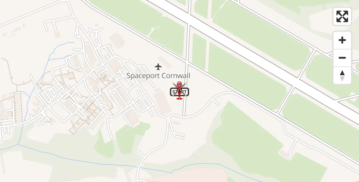 Flight route Air Ambulance Helicopter Cornwall Airport Newquay - Cornwall Airport Newquay, 22 July 2026, 12:46