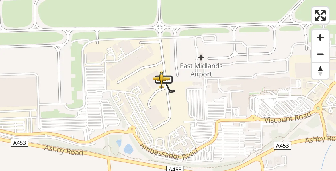 Flight route Police Aircraft East Midlands Airport - East Midlands Airport, 22 July 2026, 13:44