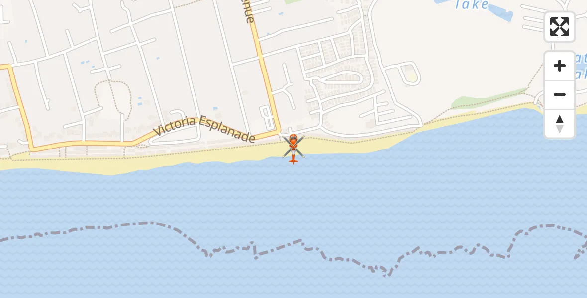 Flight route Coastguard Helicopter West Mersea - West Mersea, 22 July 2026, 17:33