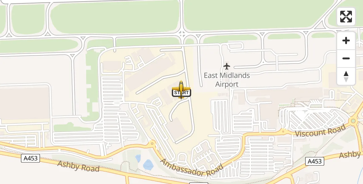 Flight route Police Aircraft East Midlands Airport - East Midlands Airport, 22 July 2026, 18:31