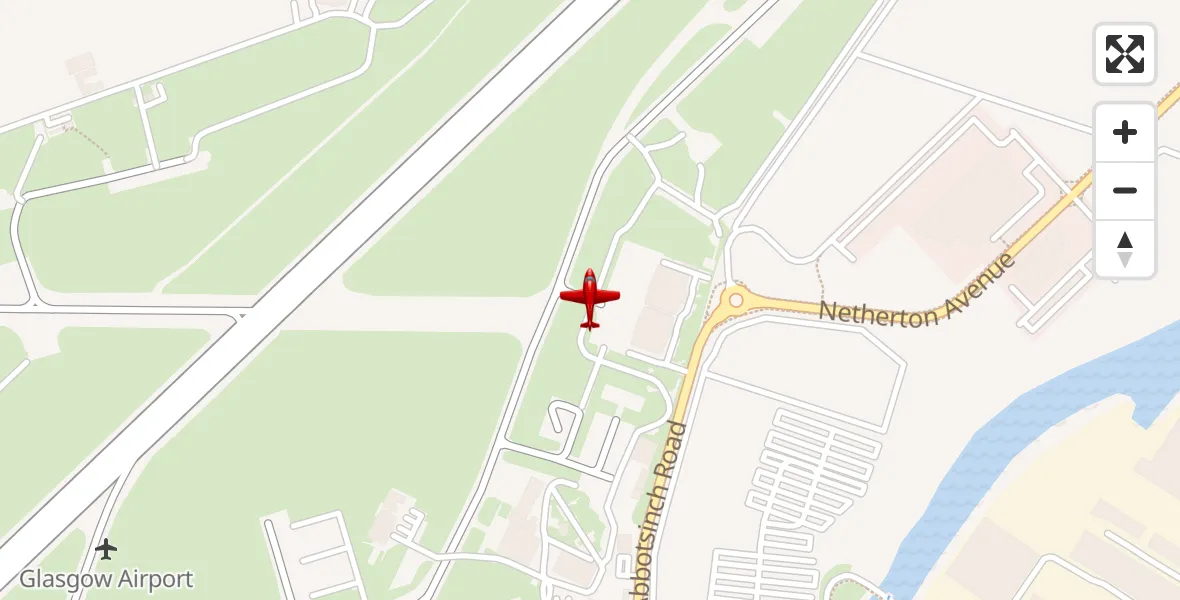 Flight route Air Ambulance Aircraft Glasgow Airport - Glasgow Airport, 22 July 2026, 22:08