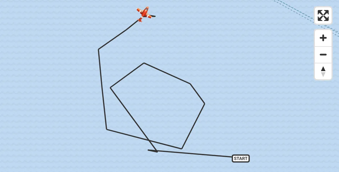 Flight route Coastguard Drone English Channel - English Channel, 23 July 2026, 11:41