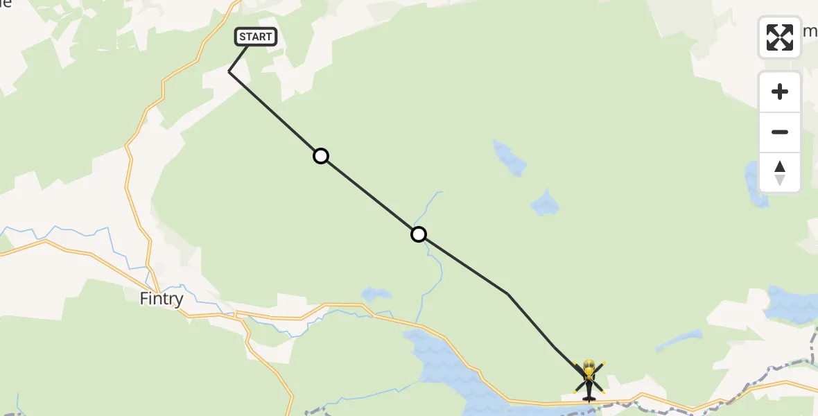 Flight route Police Helicopter Kippen - Craigannet, 23 July 2026, 11:59