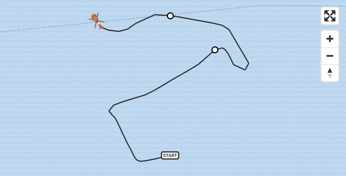 Flight route Coastguard Helicopter Irish Sea - Irish Sea, 23 July 2026, 13:44