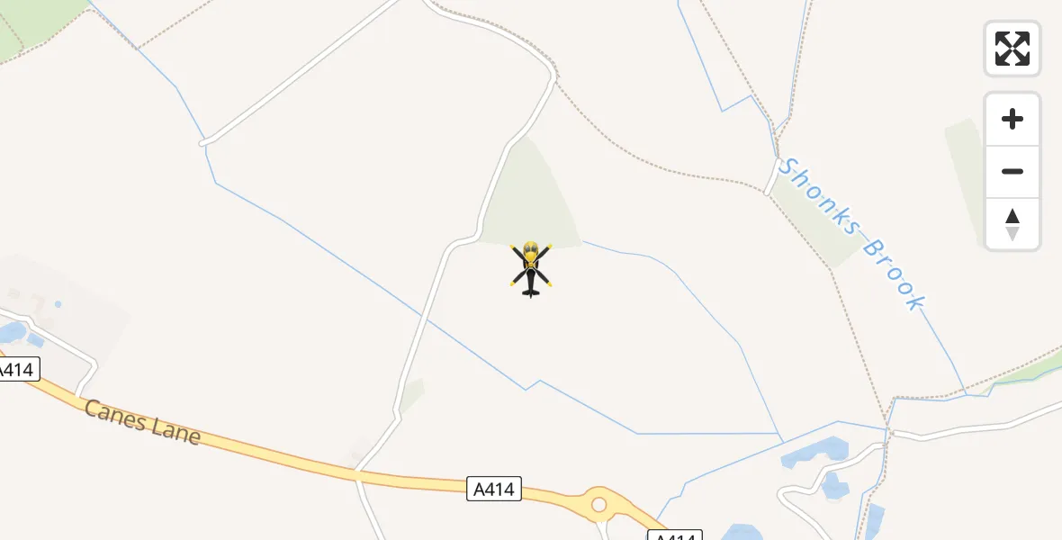 Flight route Police Helicopter North Weald Bassett - North Weald Bassett, 23 July 2026, 15:55
