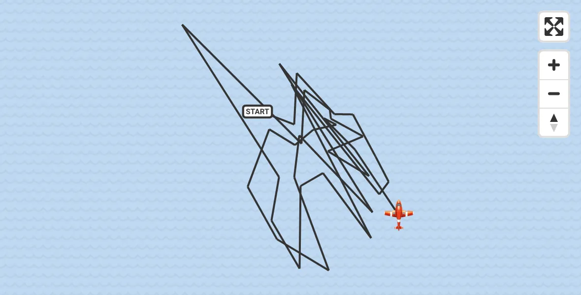 Flight route Coastguard Drone English Channel - English Channel, 24 July 2026, 02:28