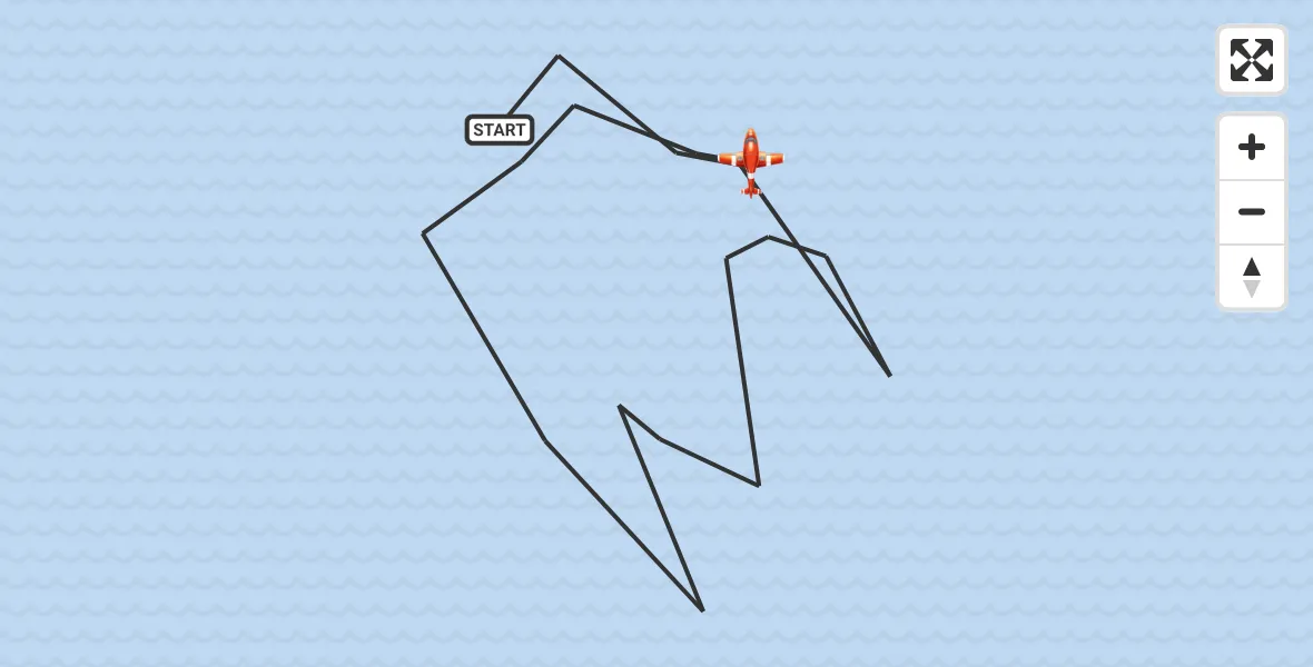 Flight route Coastguard Drone English Channel - English Channel, 24 July 2026, 03:01