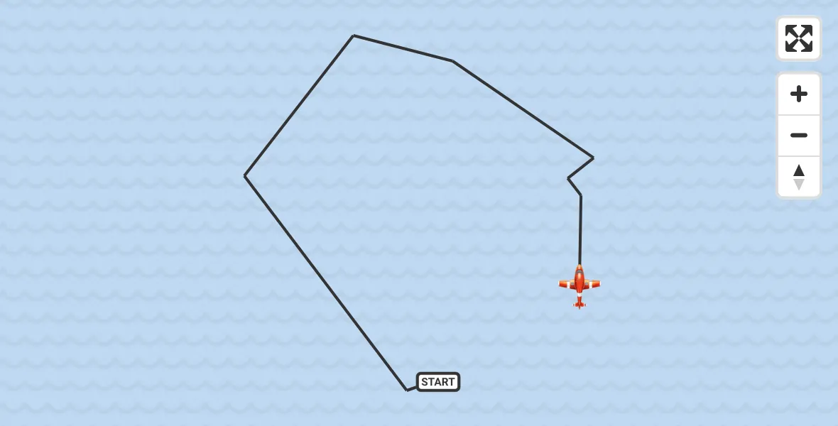 Flight route Coastguard Drone English Channel - English Channel, 24 July 2026, 04:02