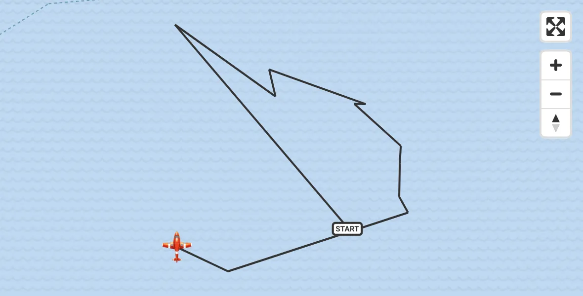 Flight route Coastguard Drone English Channel - English Channel, 24 July 2026, 04:52
