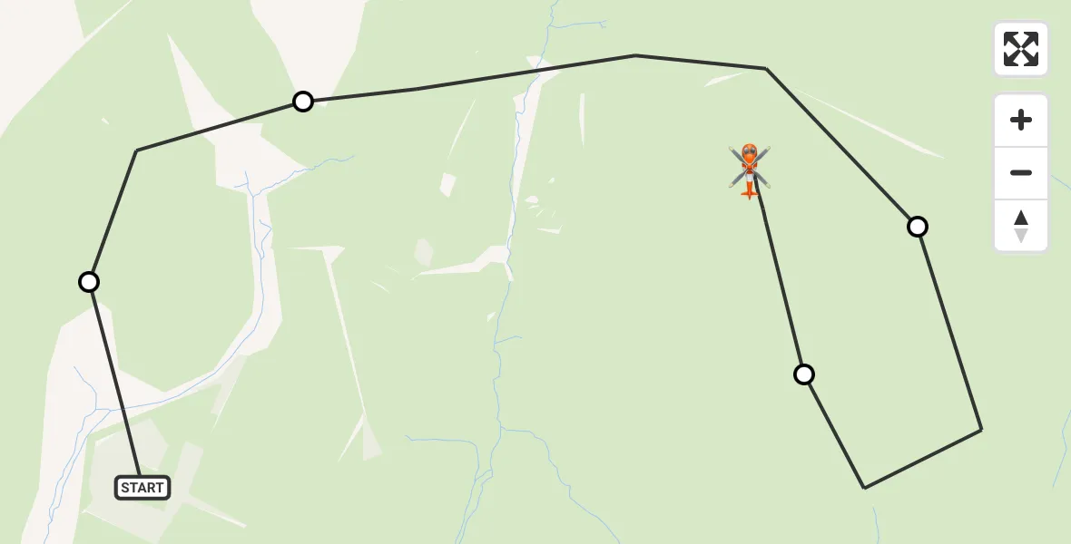 Flight route Coastguard Helicopter St. Breward - St. Breward, 24 July 2026, 14:32