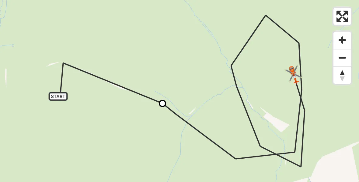 Flight route Coastguard Helicopter St. Breward - Altarnun, 24 July 2026, 14:39