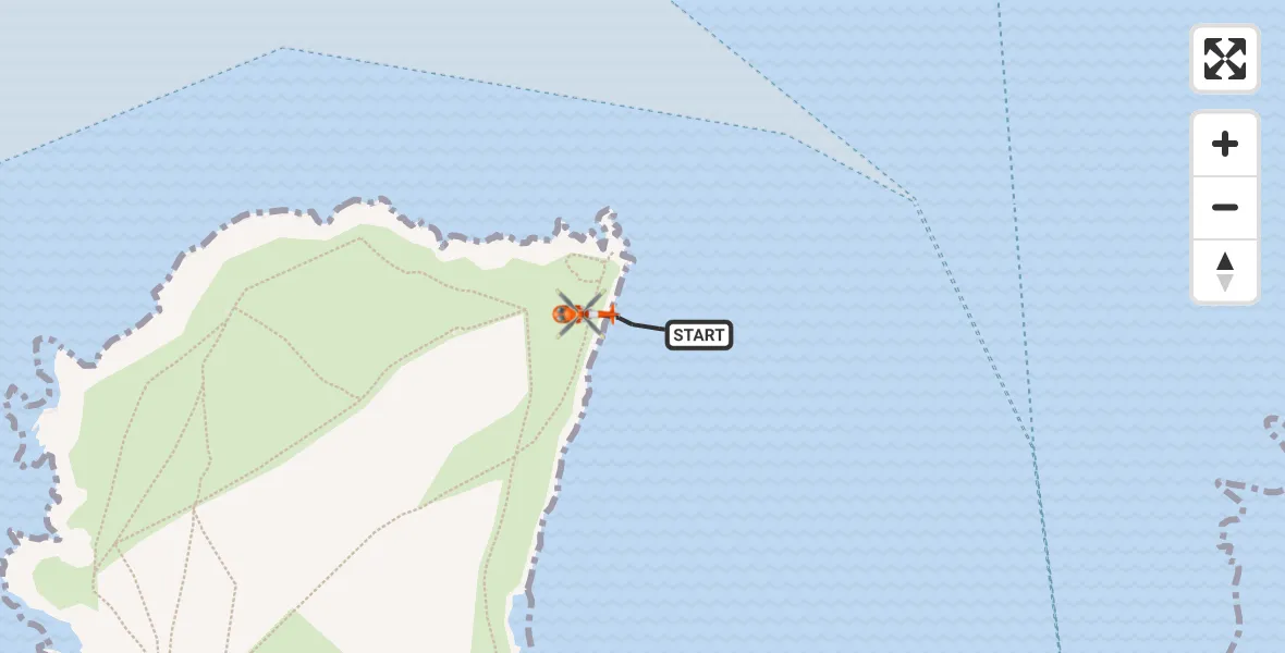 Flight route Coastguard Helicopter Padstow - Padstow, 24 July 2026, 14:59