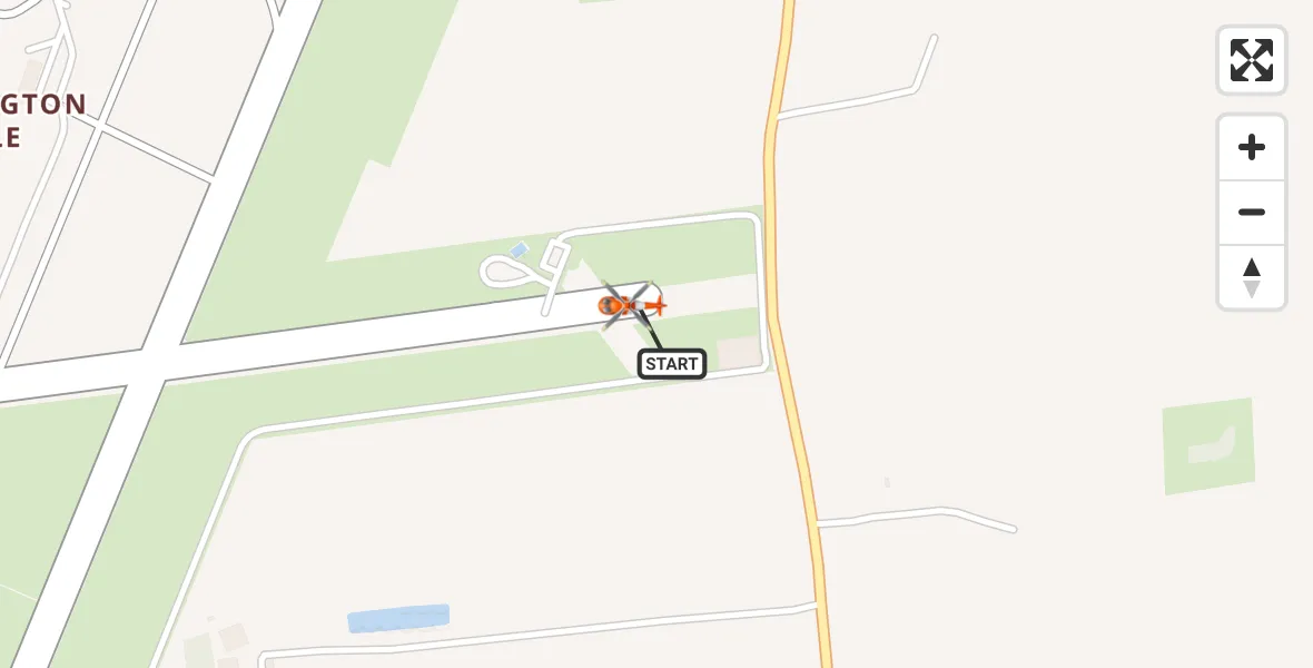 Flight route Coastguard Helicopter Humberside Airport - Humberside Airport, 25 July 2026, 08:54