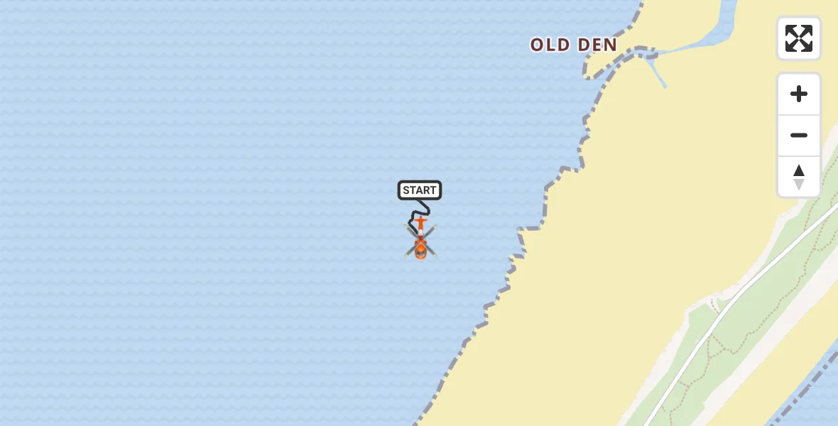 Flight route Coastguard Helicopter North Sea - North Sea, 25 July 2026, 14:17