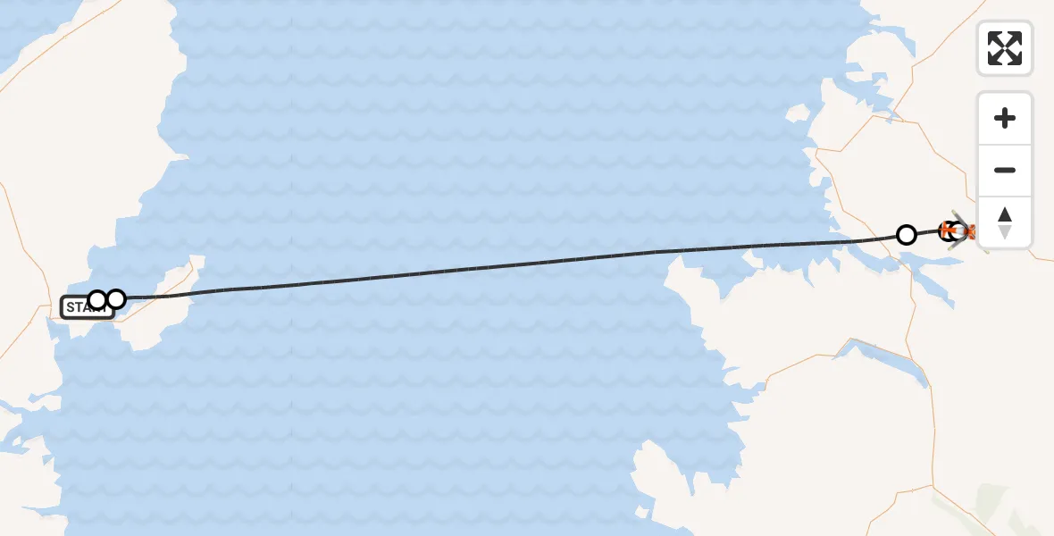 Flight route Coastguard Helicopter Stornoway Airport - Achfary, 26 July 2026, 15:28
