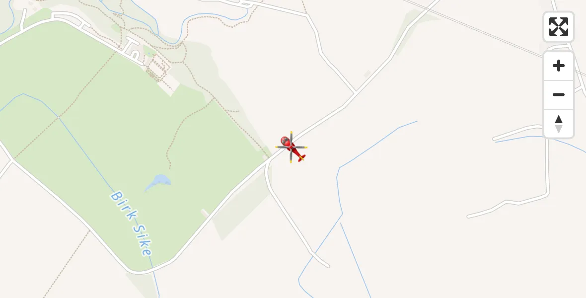 Flight route Air Ambulance Helicopter Newbiggin - Newbiggin, 26 July 2026, 16:05