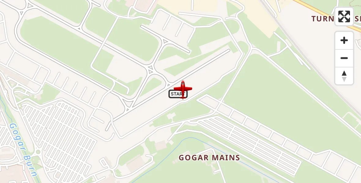 Flight route Air Ambulance Aircraft Edinburgh Airport - Edinburgh Airport, 26 July 2026, 18:19