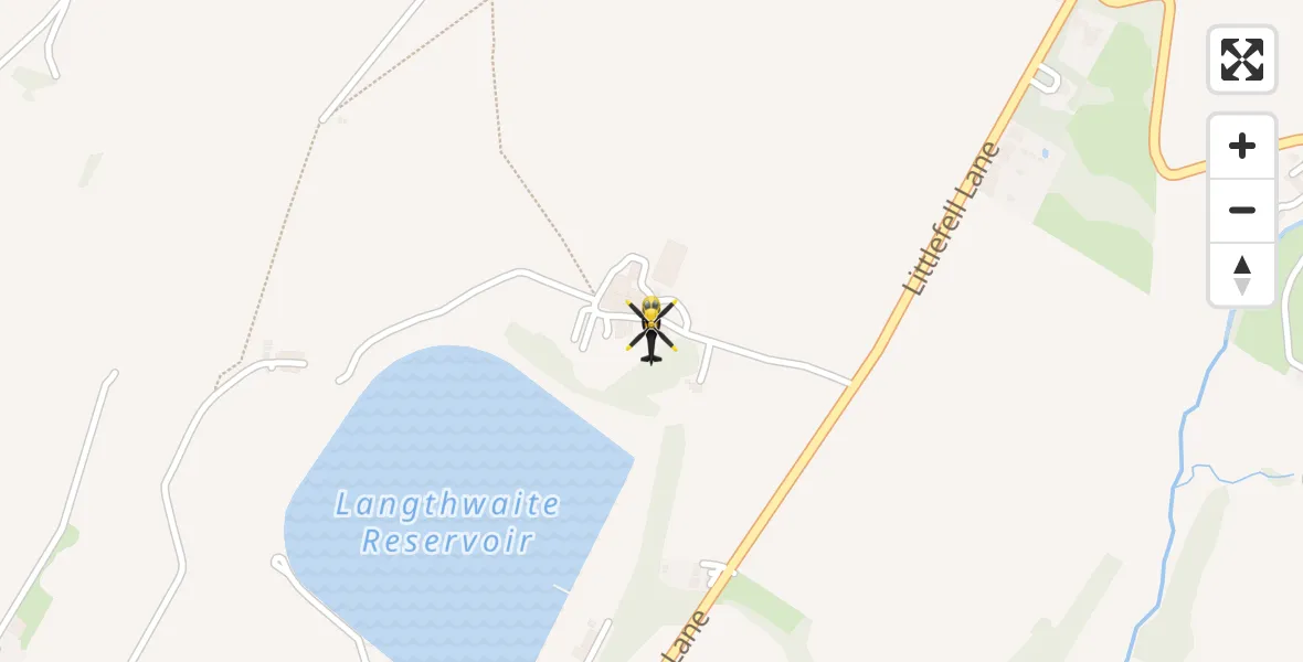 Flight route Police Helicopter Bailrigg - Bailrigg, 27 July 2026, 09:12