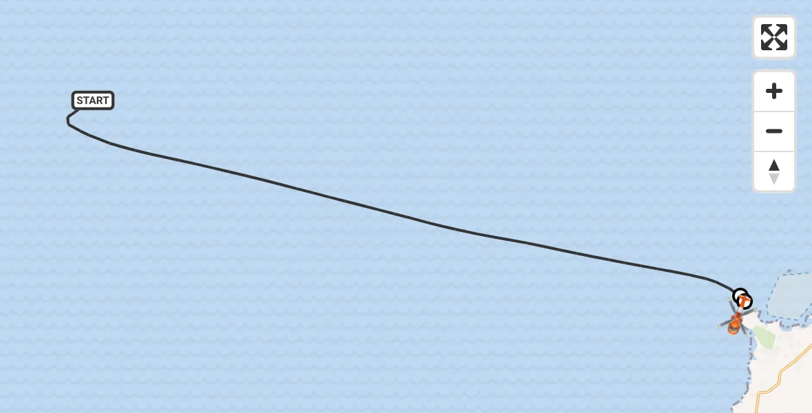 Flight route Coastguard Helicopter Bristol Channel - Constantine Bay, 28 July 2026, 14:14
