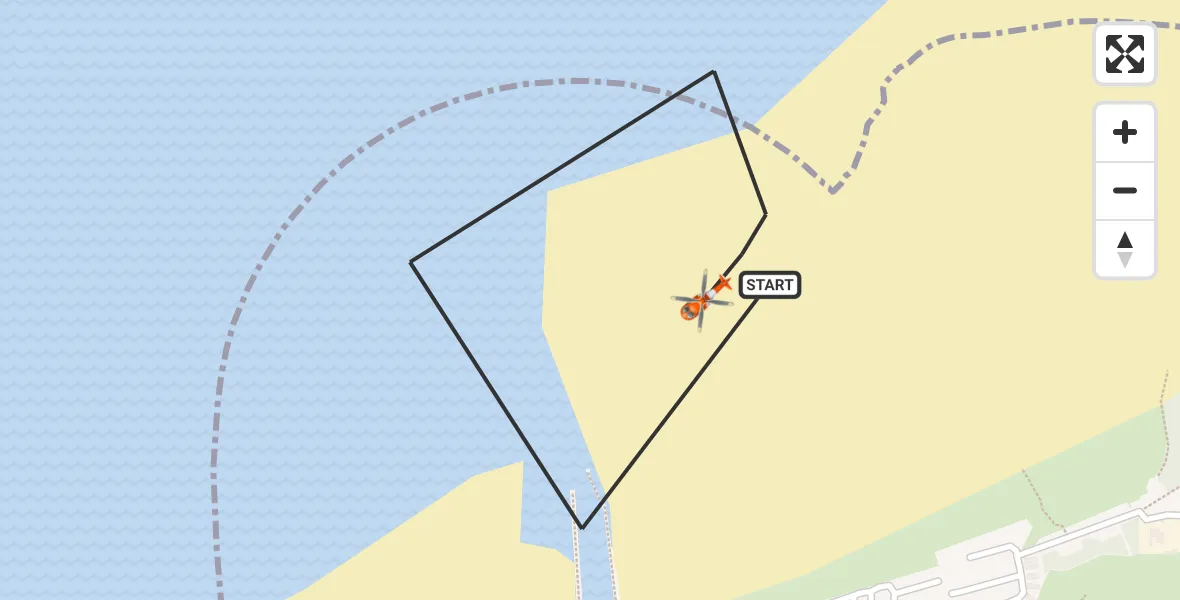 Flight route Coastguard Helicopter Nairn - Nairn, 28 July 2026, 14:48