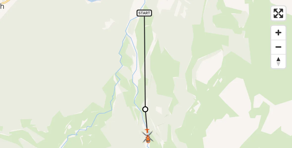 Flight route Coastguard Helicopter Glenfeshie House - Achlean, 29 July 2026, 12:45