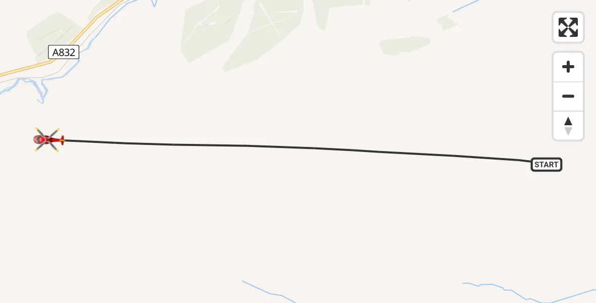 Flight route Air Ambulance Helicopter Highland - Highland, 29 July 2026, 13:15