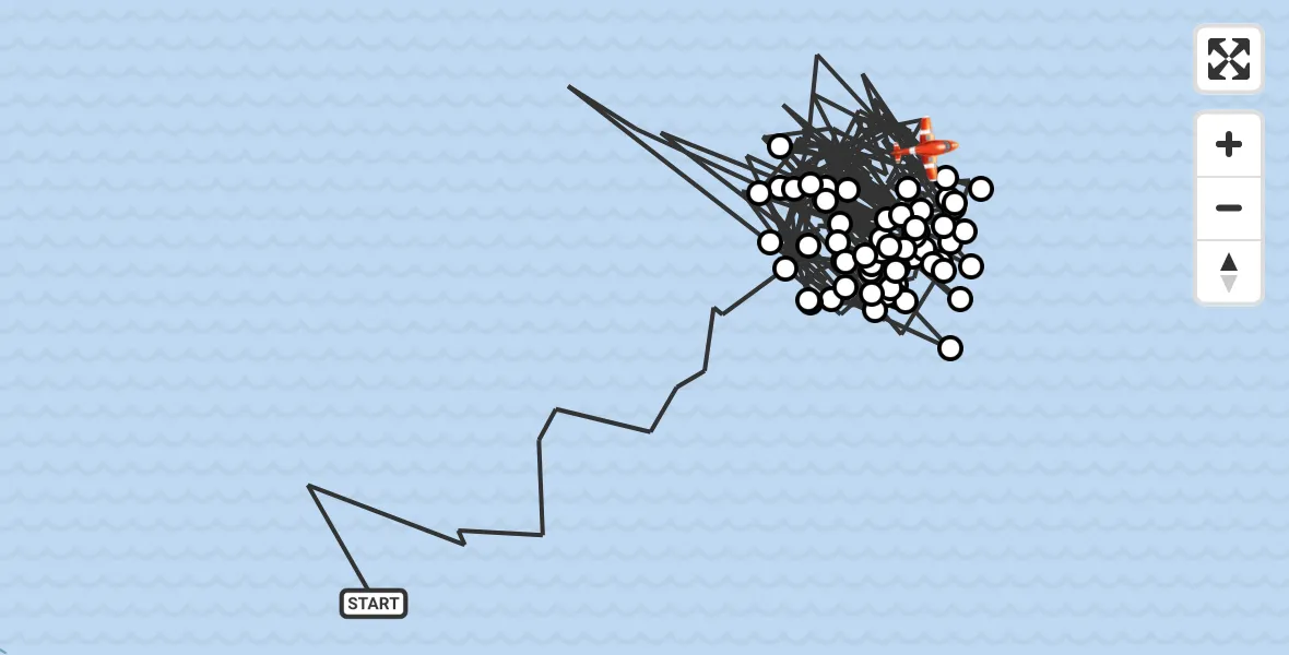 Flight route Coastguard Drone North Sea - North Sea, 30 July 2026, 08:38