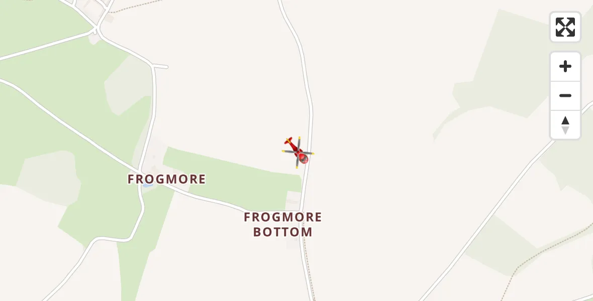 Flight route Air Ambulance Helicopter King's Walden - King's Walden, 30 July 2026, 15:22