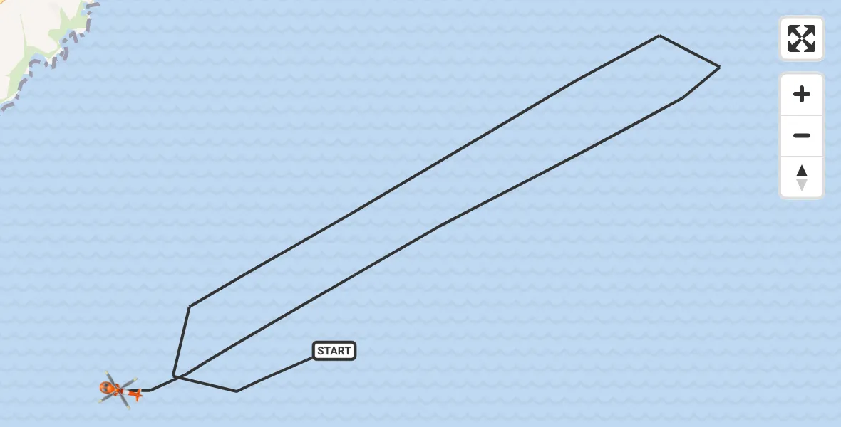 Flight route Coastguard Helicopter North Sea - North Sea, 31 July 2026, 09:42