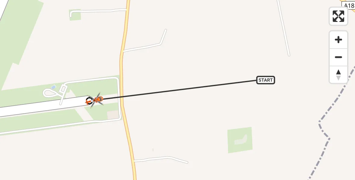 Flight route Coastguard Helicopter Kirmington - Humberside Airport, 31 July 2026, 10:27