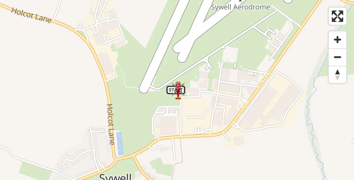 Flight route Air Ambulance Helicopter Sywell Aerodrome - Sywell Aerodrome, 31 July 2026, 14:46