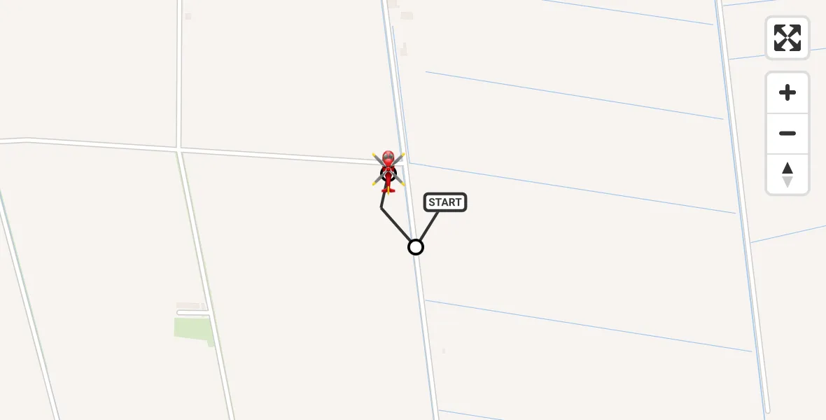 Flight route Air Ambulance Helicopter Marshland St James - Marshland St James, 02 August 2026, 12:00